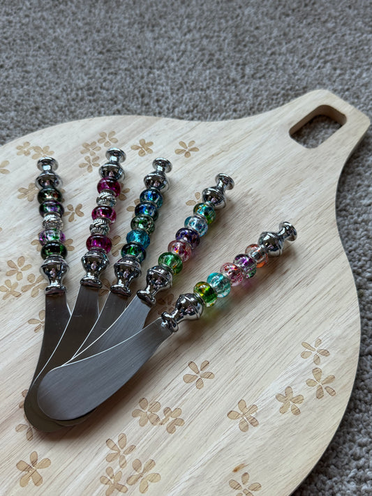 Beaded Cheese Knives