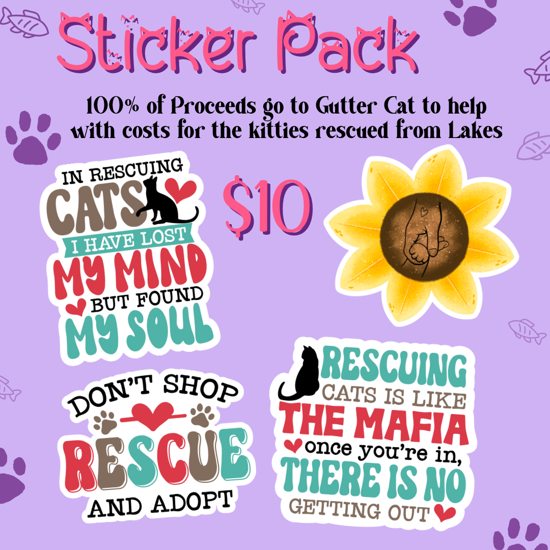 Gutter Cat Sticker Pack