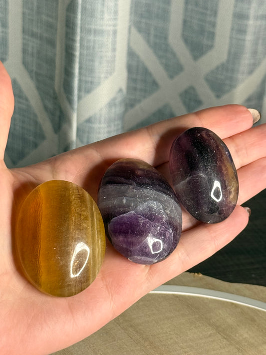 Fluorite Palm Stones