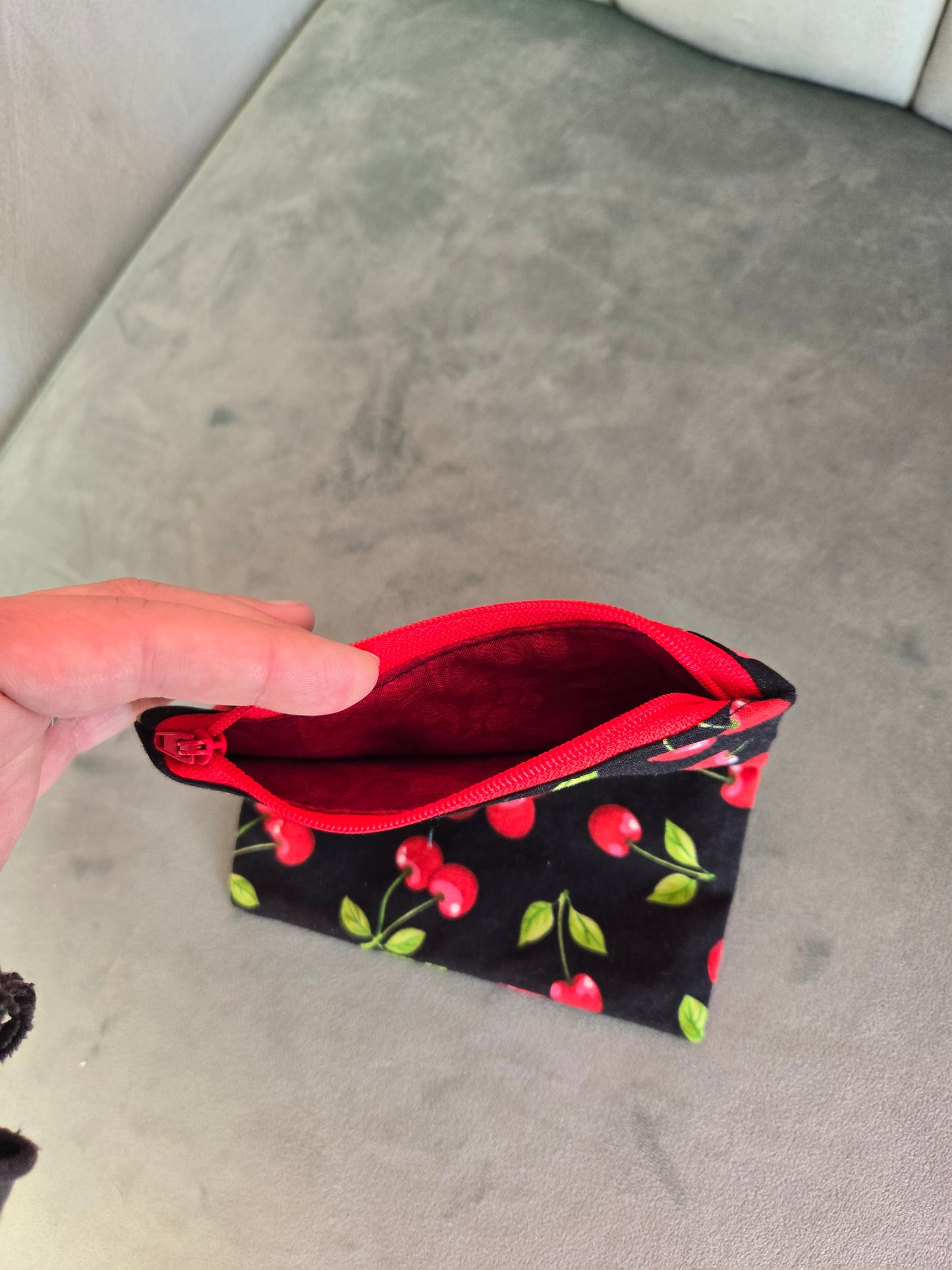 Upcycled Fabric Zipper Pouch || Repurposed Textile