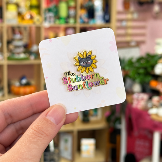 The Stubborn Sunflower | TSS Logo Enamel Pin