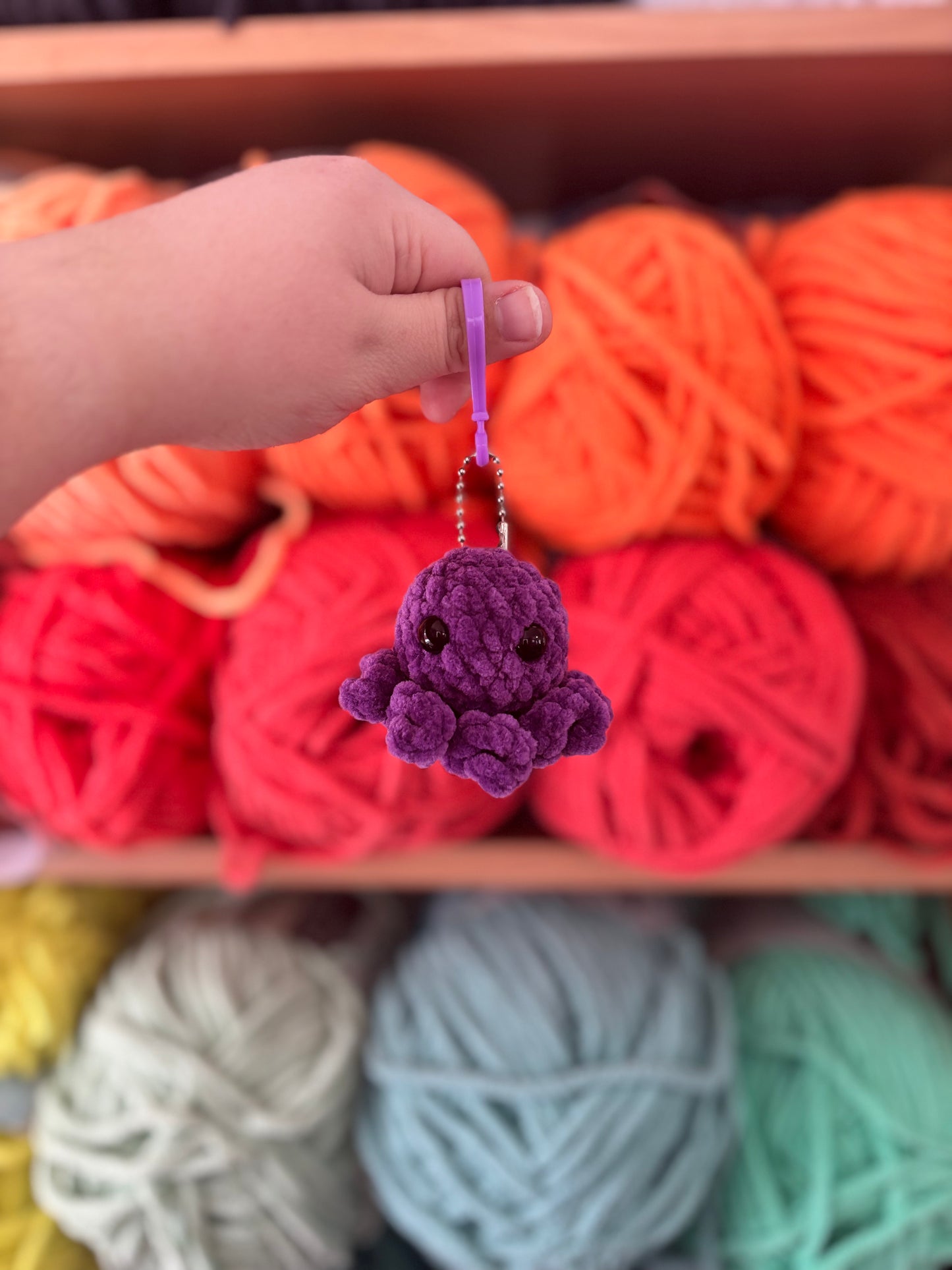 Crochet Octopus Keychain