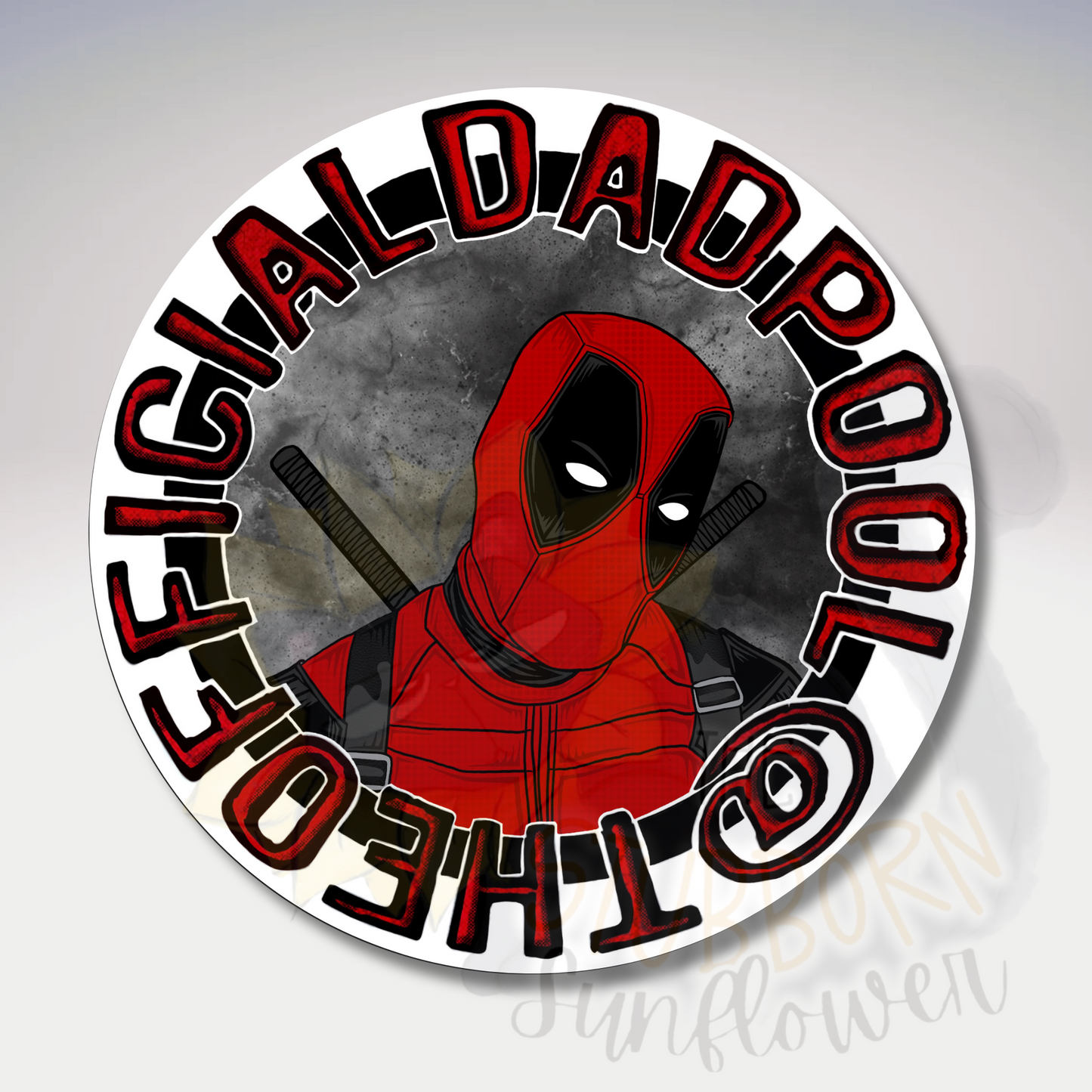 Dadpool Logo Sticker