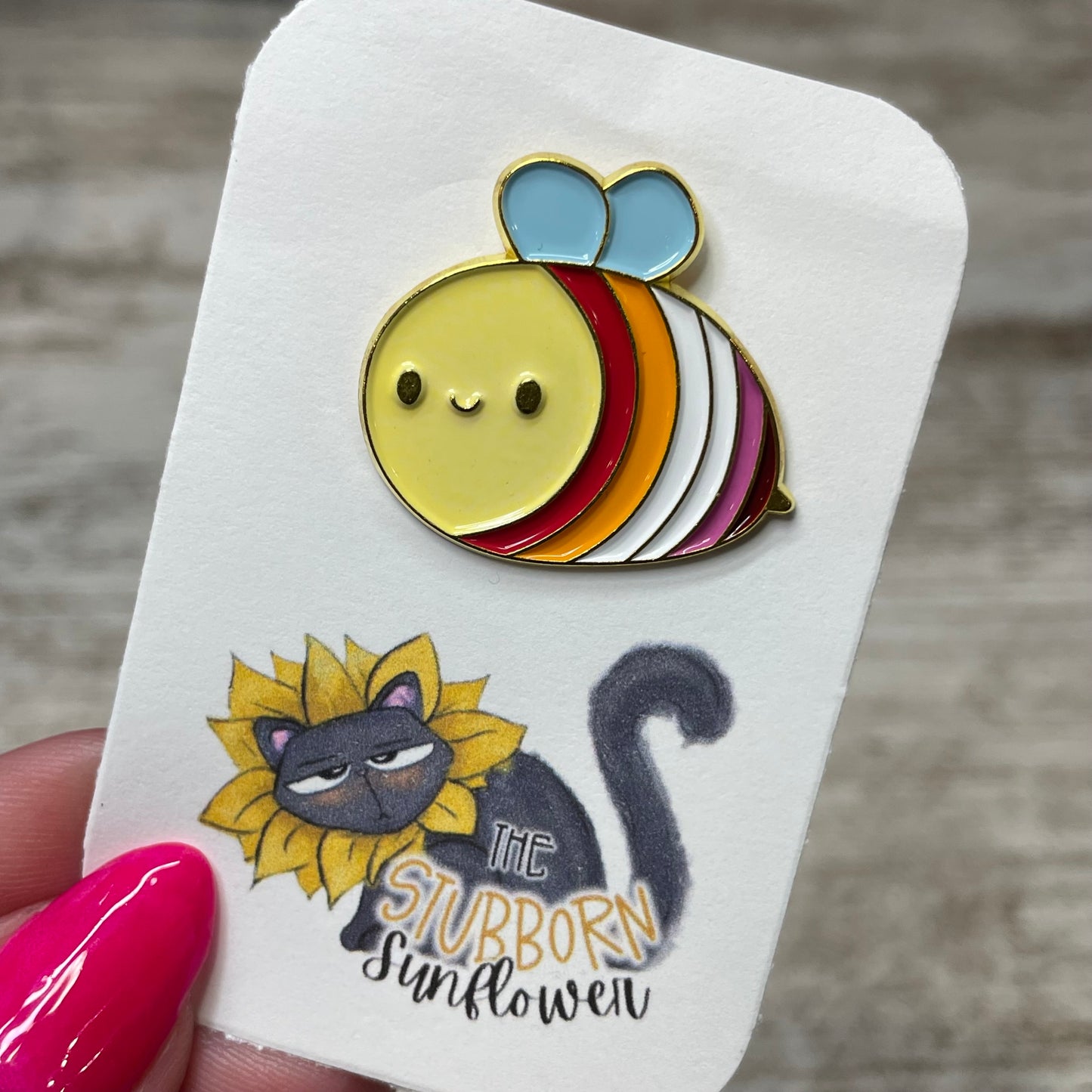 LGBT Bee Flag Pin