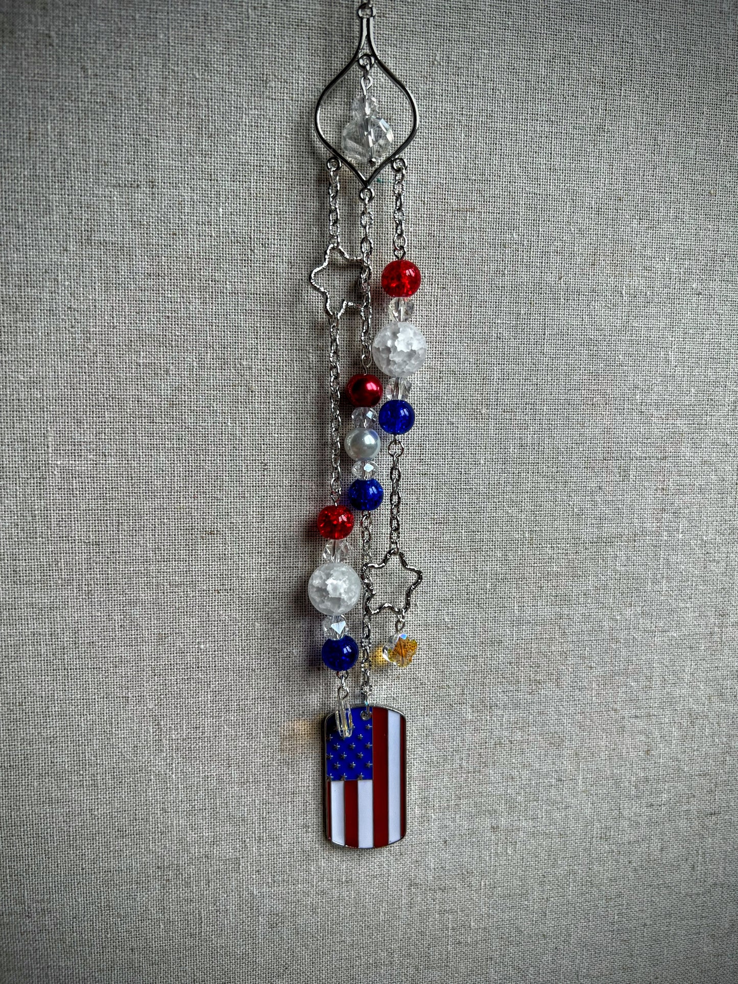 Patriotic Flag Suncatcher