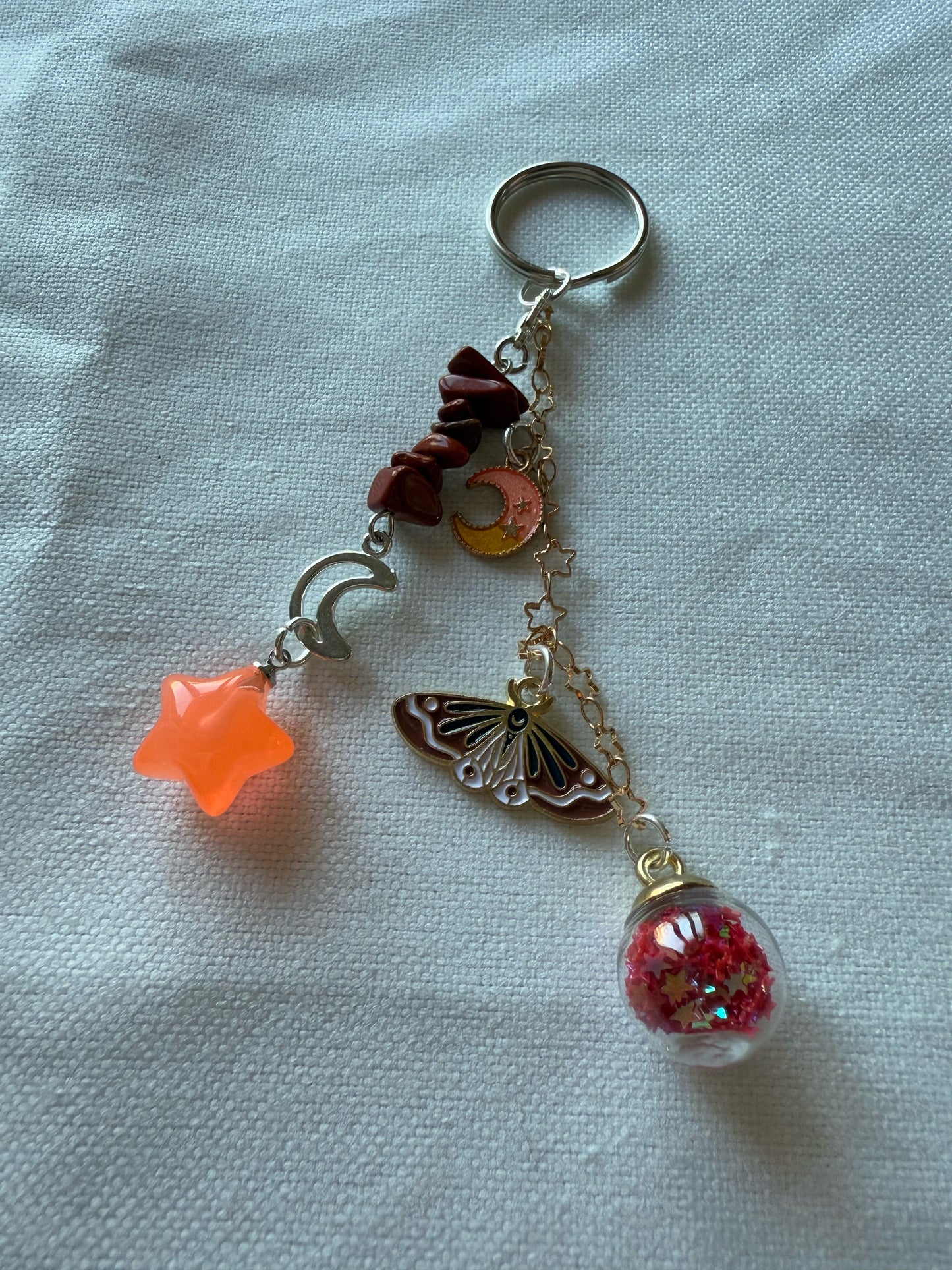 Whimsy Moth Keychains