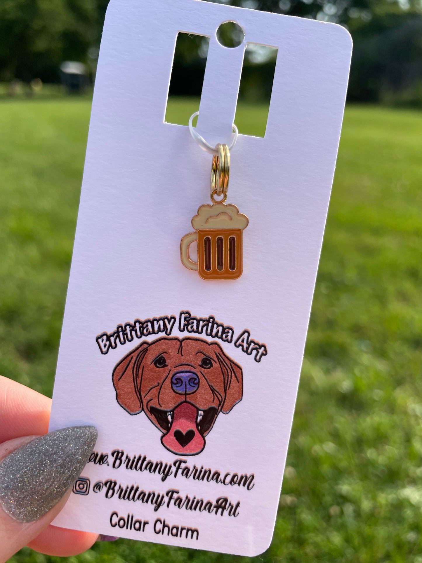Beverage Collar Charms || Doggy Bling || Bag Accessories