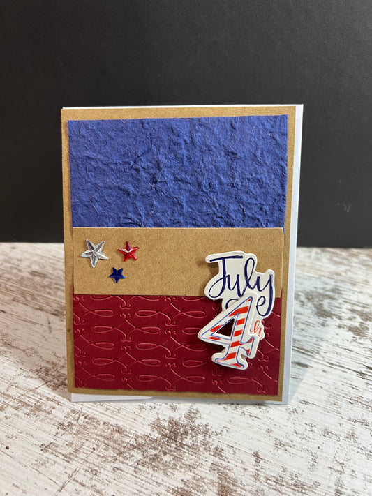 Handcrafted Greeting Cards - July 4th