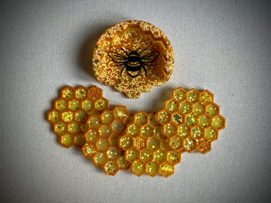 Honey Bee Coaster Set