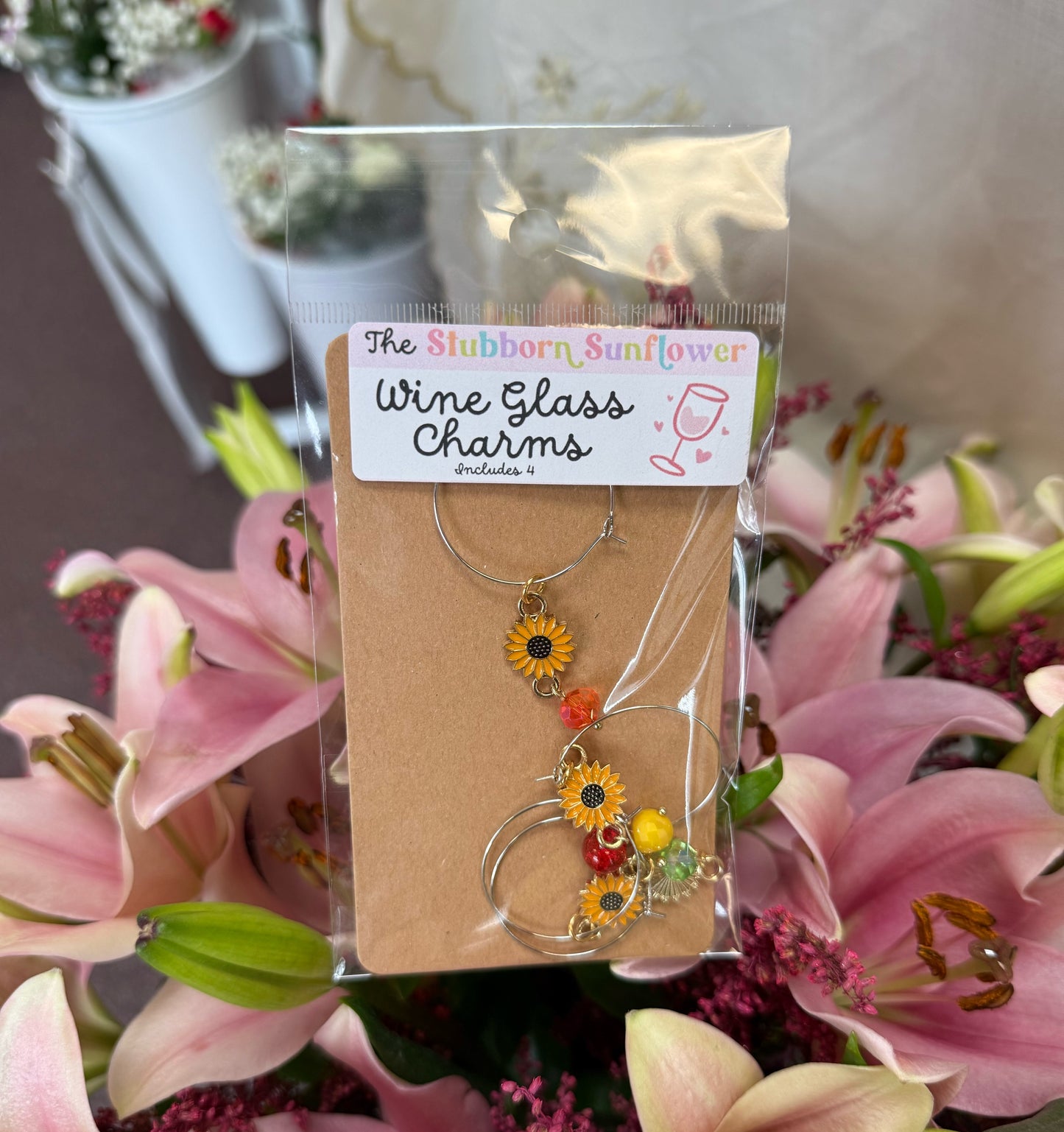 Wine Glass Charms | Set of 4
