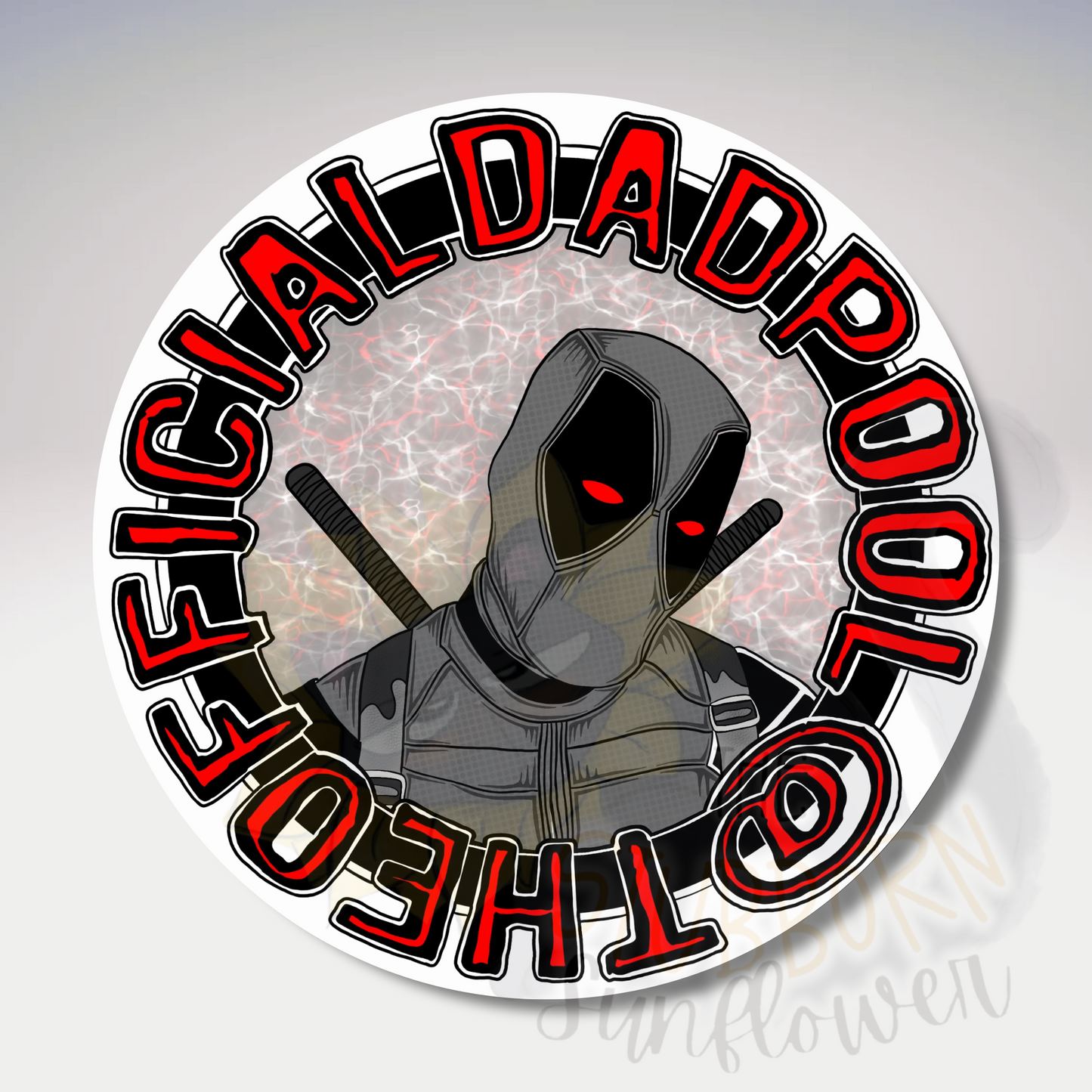 Dadpool Logo Sticker