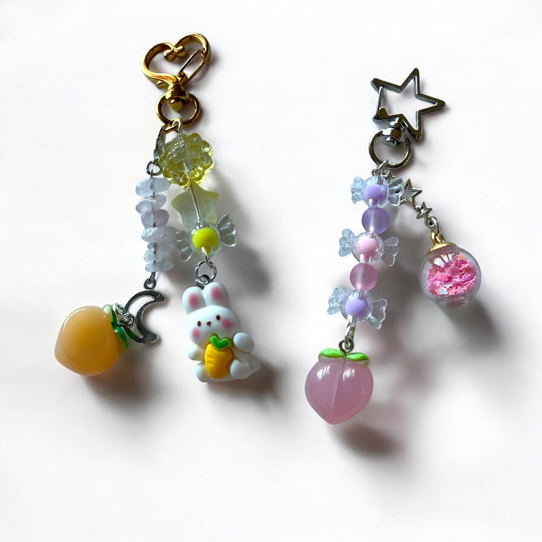 Whimsy Peachy Keychains