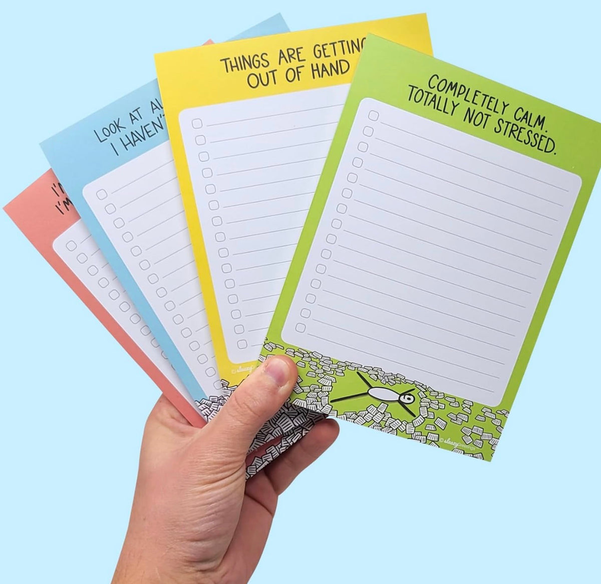 Office Humor | 5x7 notepad | procrastination stress to-do