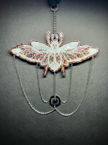 Moth Crystal Suncatchers
