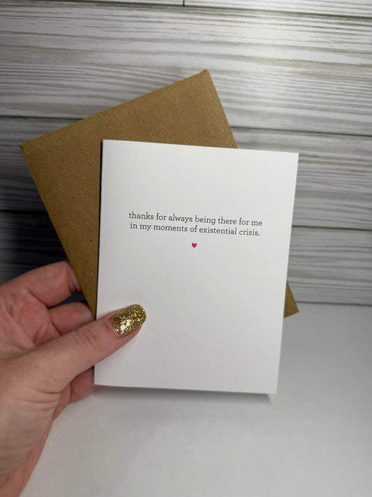 Moments of Existential Crisis Card