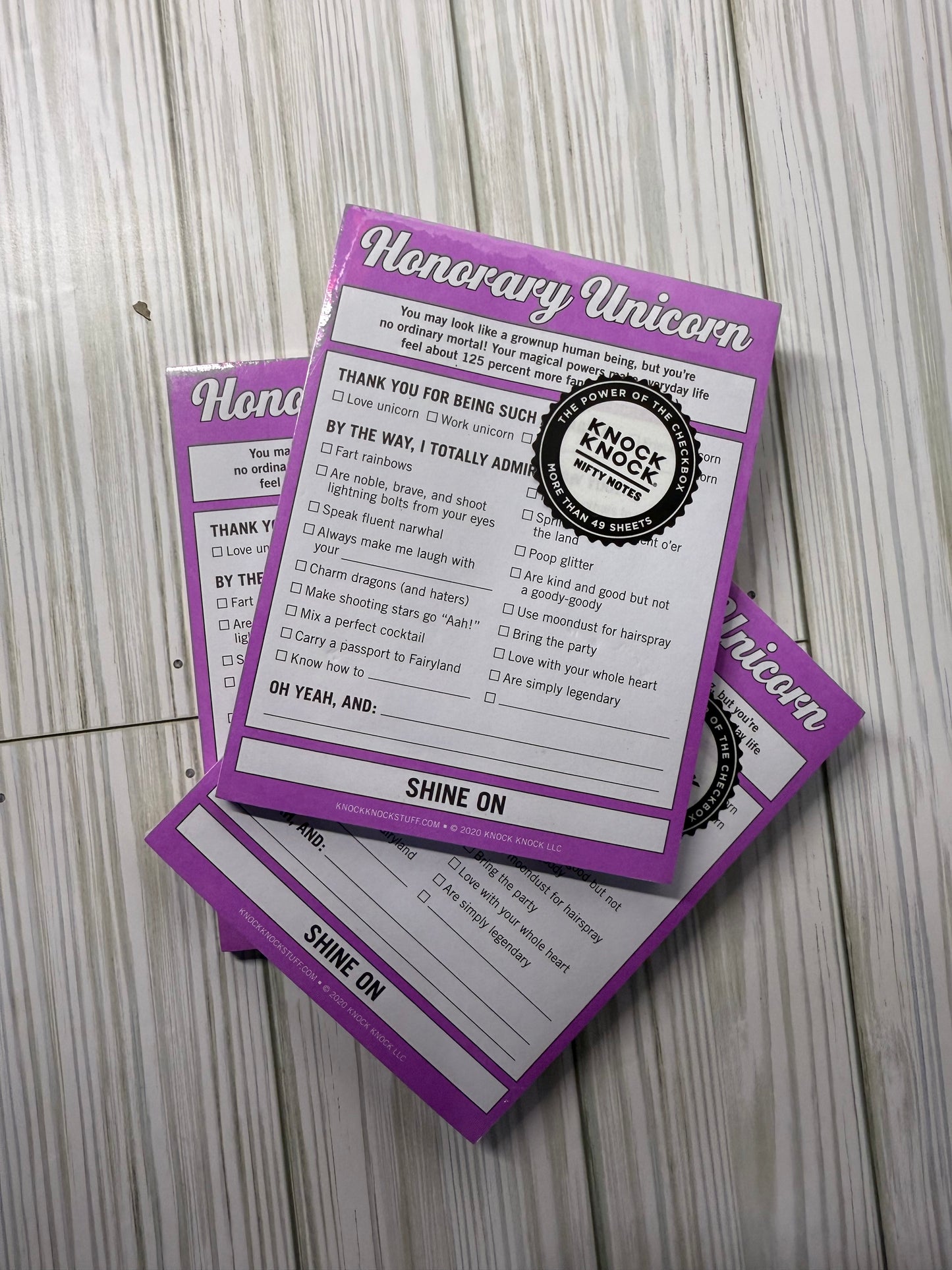 Honorary Unicorn Notepads