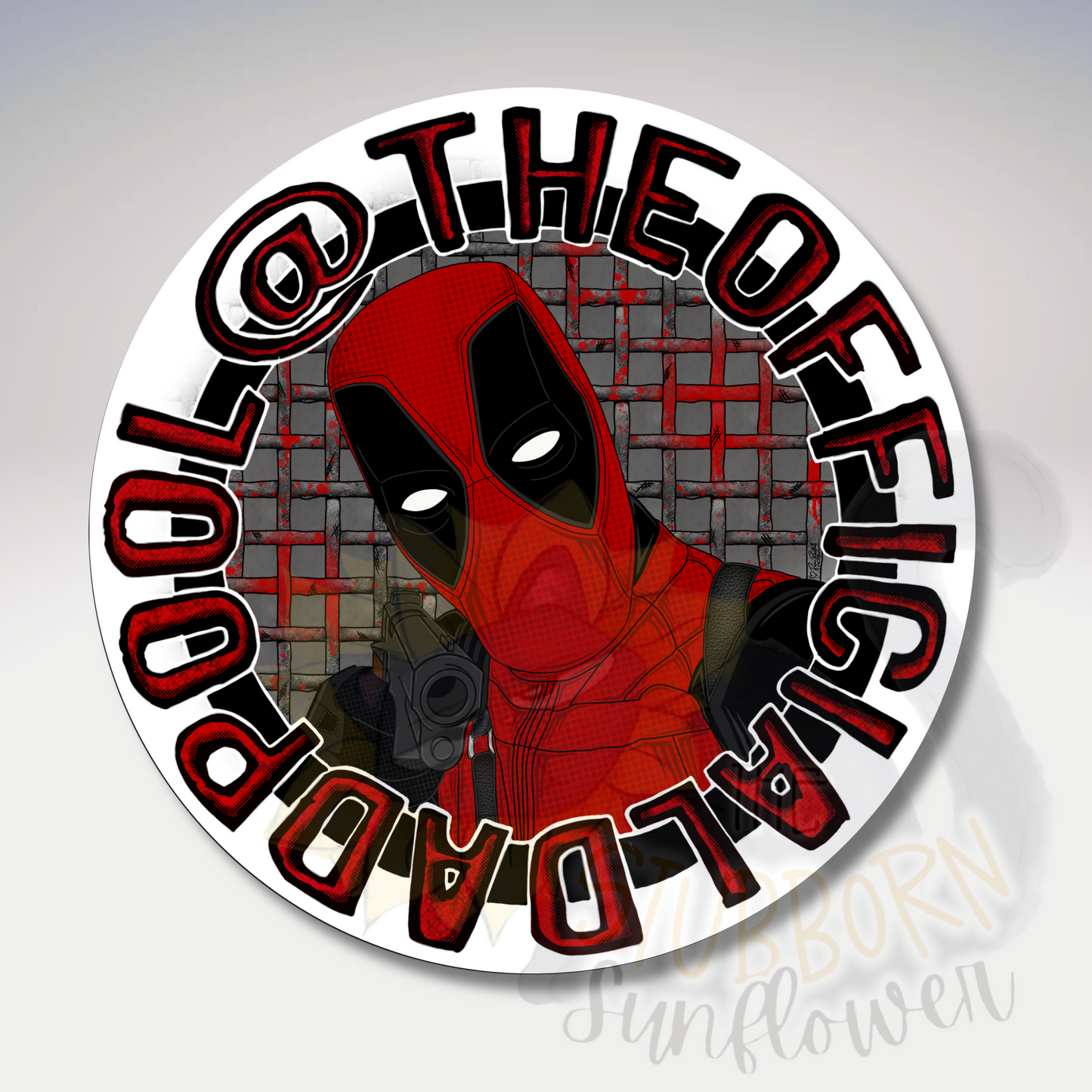 Dadpool Logo Sticker