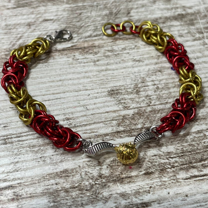 Chainmaille HP House Color & Snitch Bracelets