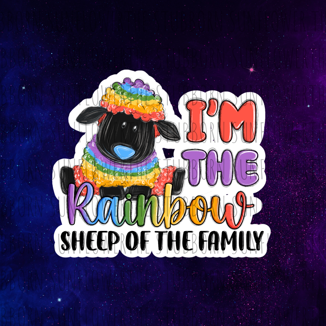 Rainbow Sheep Sticker