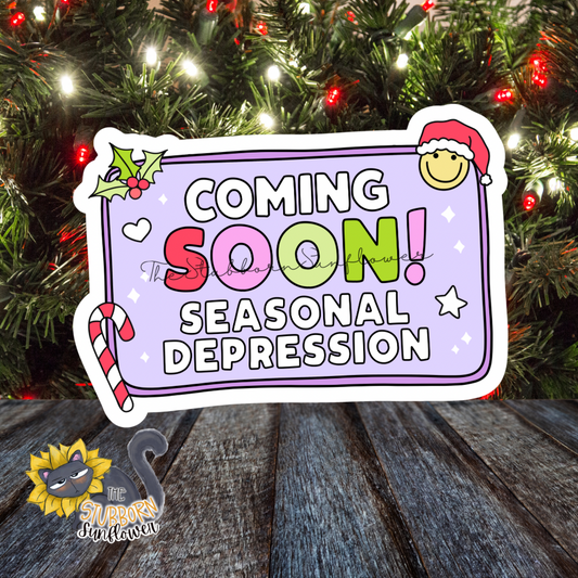 Seasonal Depression Sticker