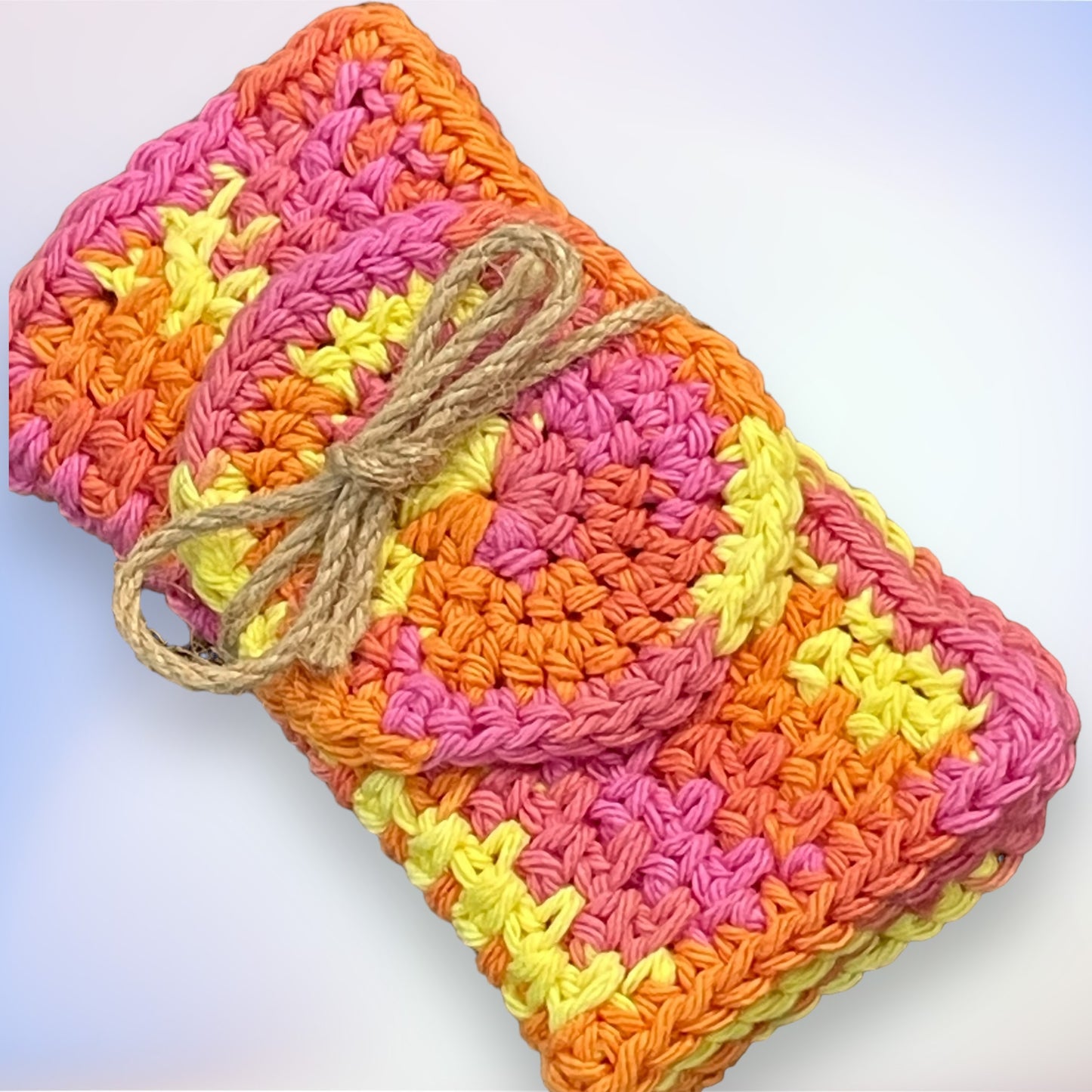 Crochet Dish Cloth Scrubber Set