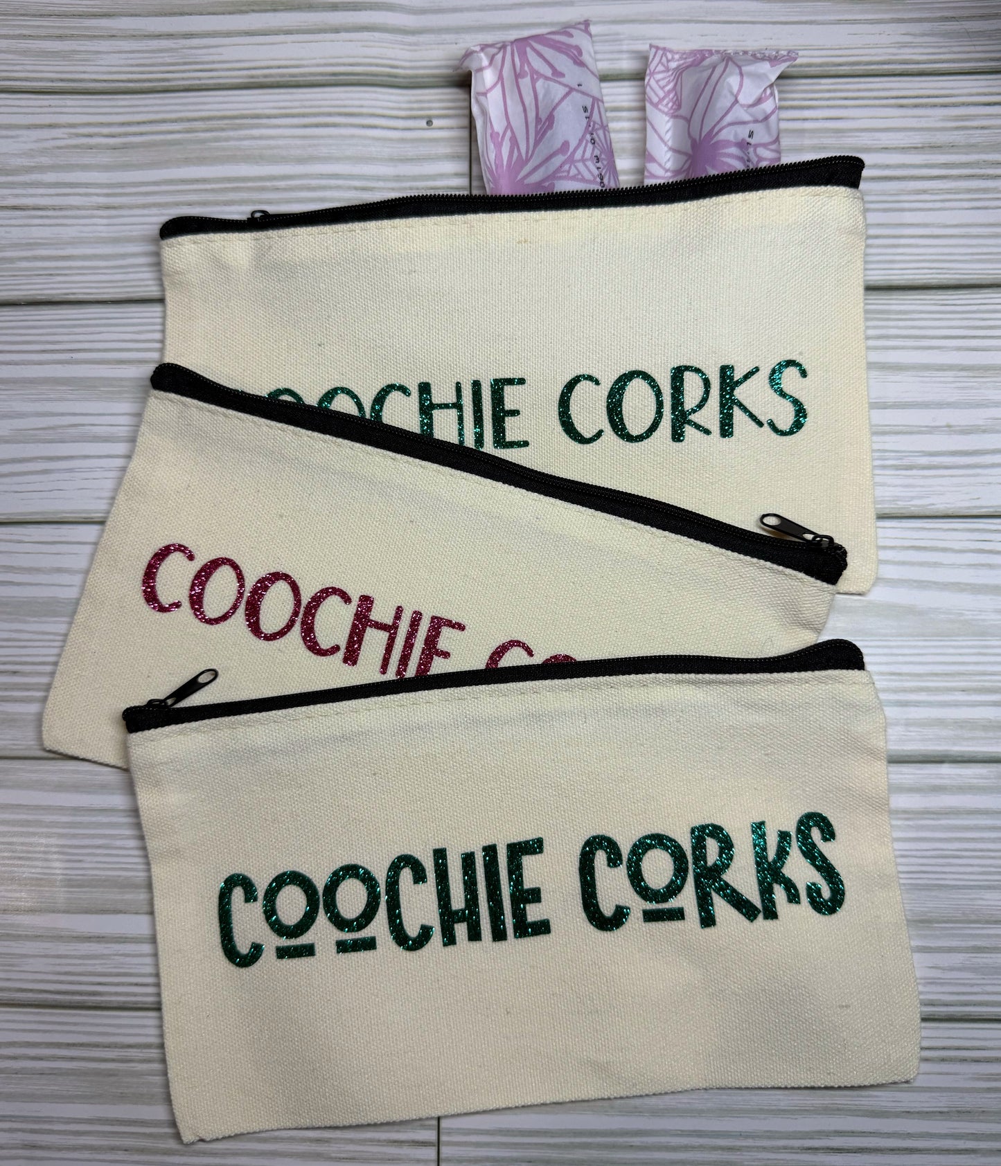 Coochie Corks Period Pouches