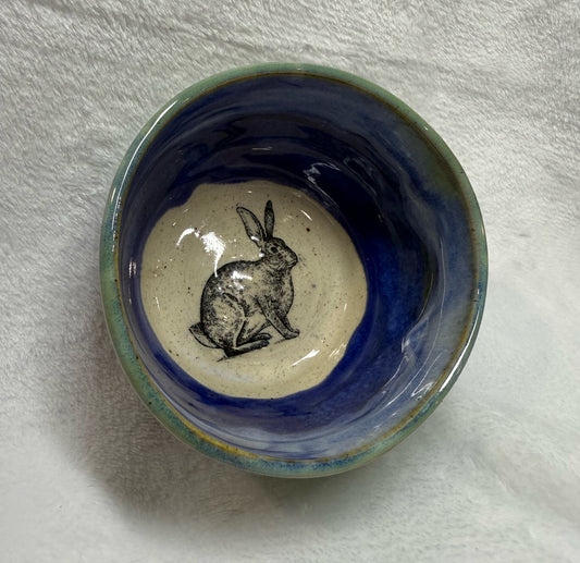 Bunny Pottery Bowl