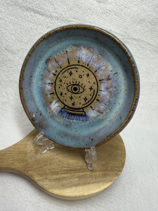 Crystal Ball Pottery Spoon Rest