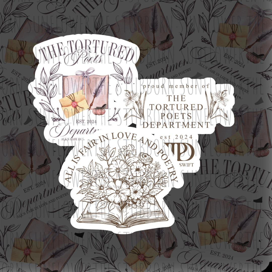 Tortured Poets Department Stickers