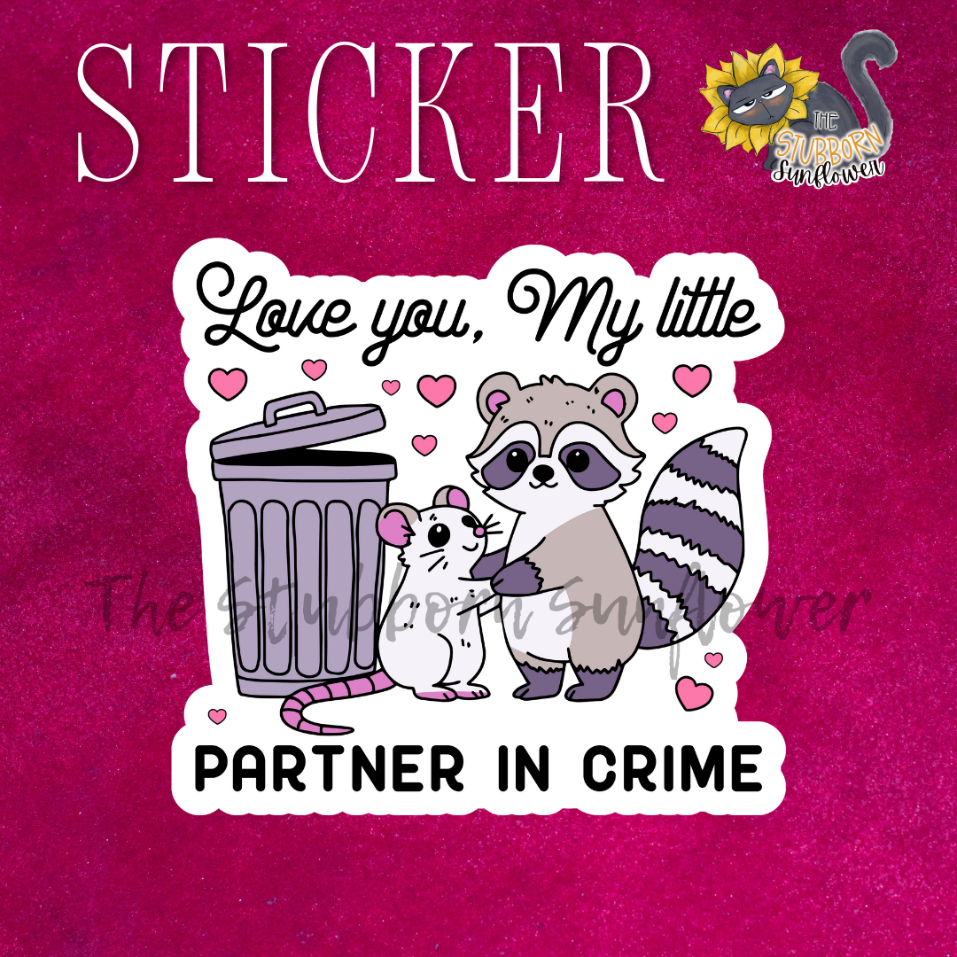 Partner In Crime Sticker