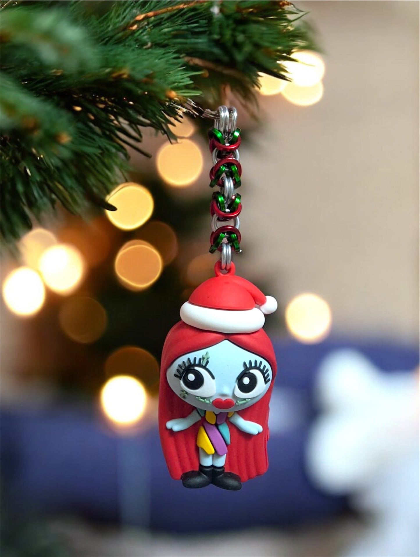 Holiday Nightmare NBC || Handcrafted Chainmaille Keychain
