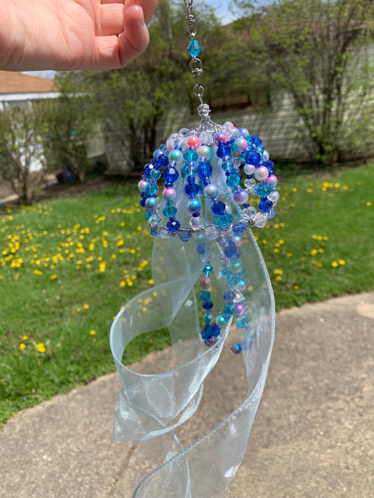 Beaded Jellyfish Suncatcher