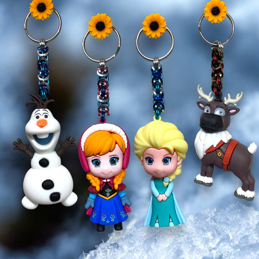 Chainmaille Frozen Keychains