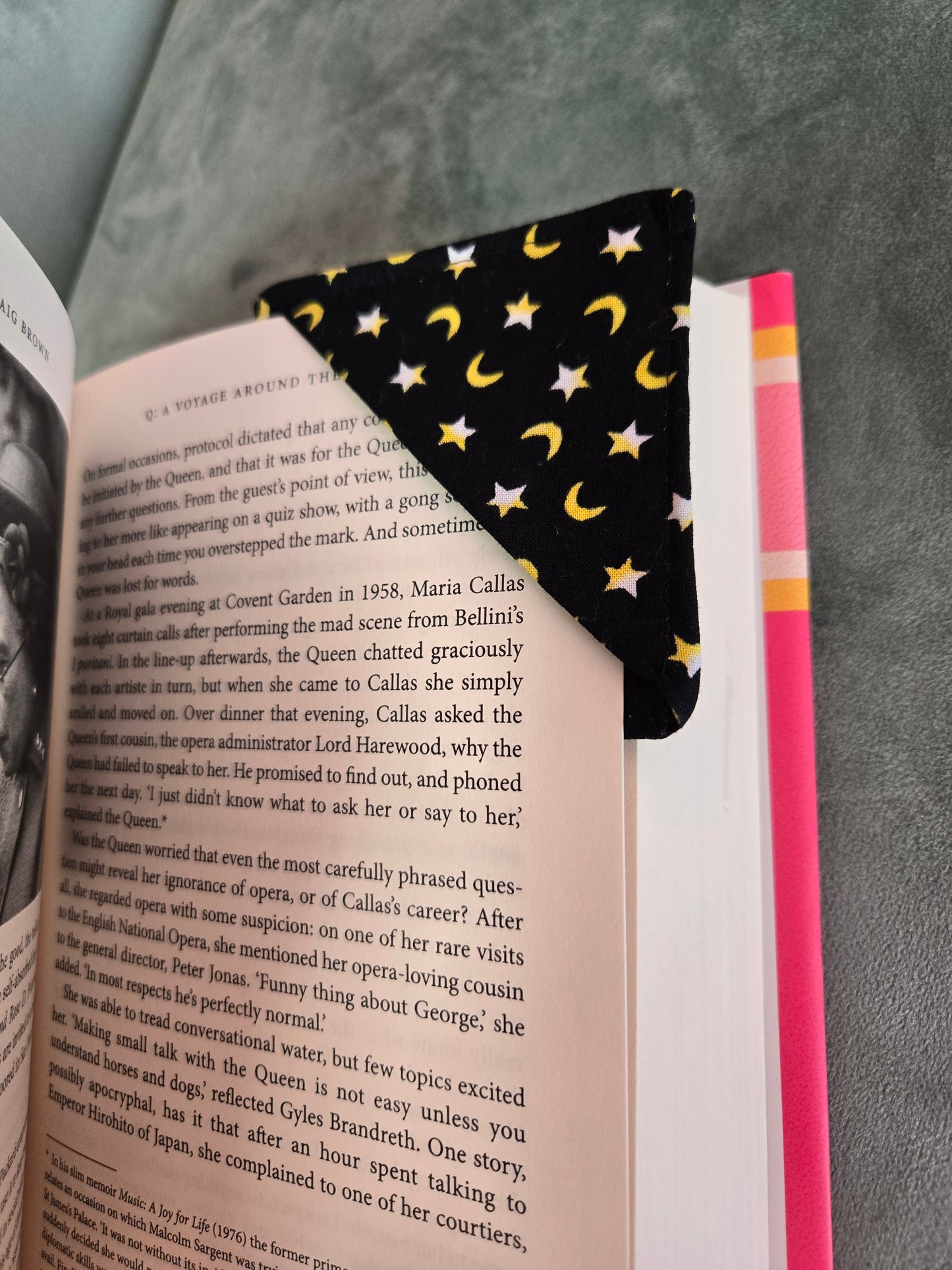 Corner Bookmark || Fabric Page Marker || Reclaimed Fabric