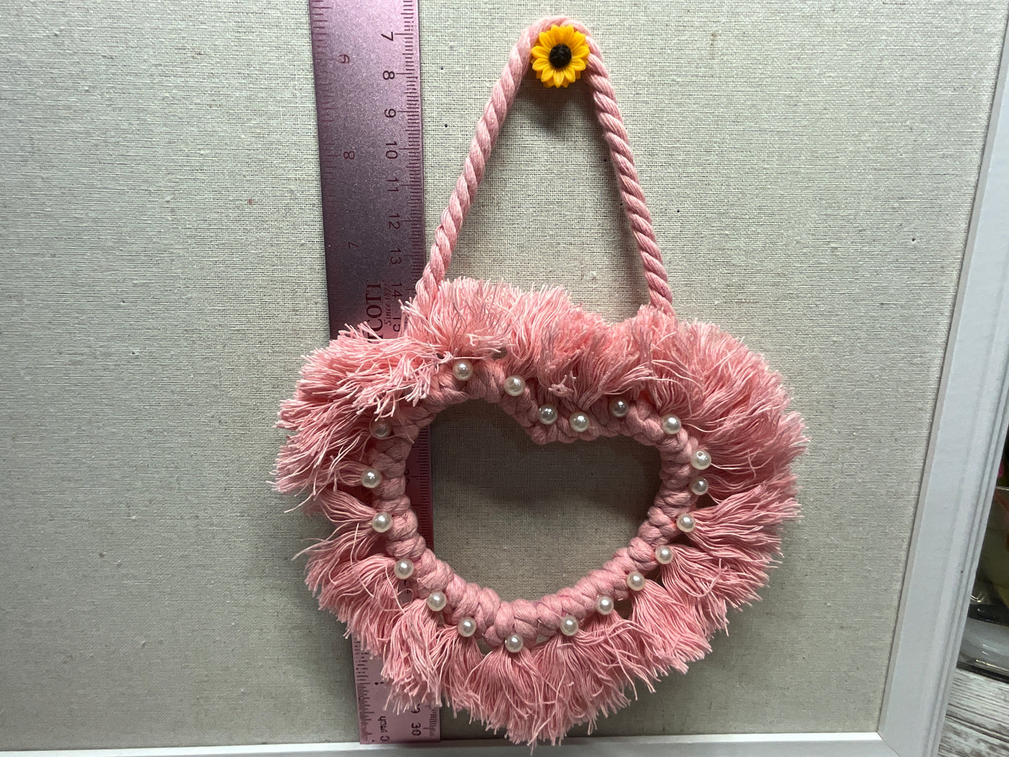 Macrame Heart Wreath