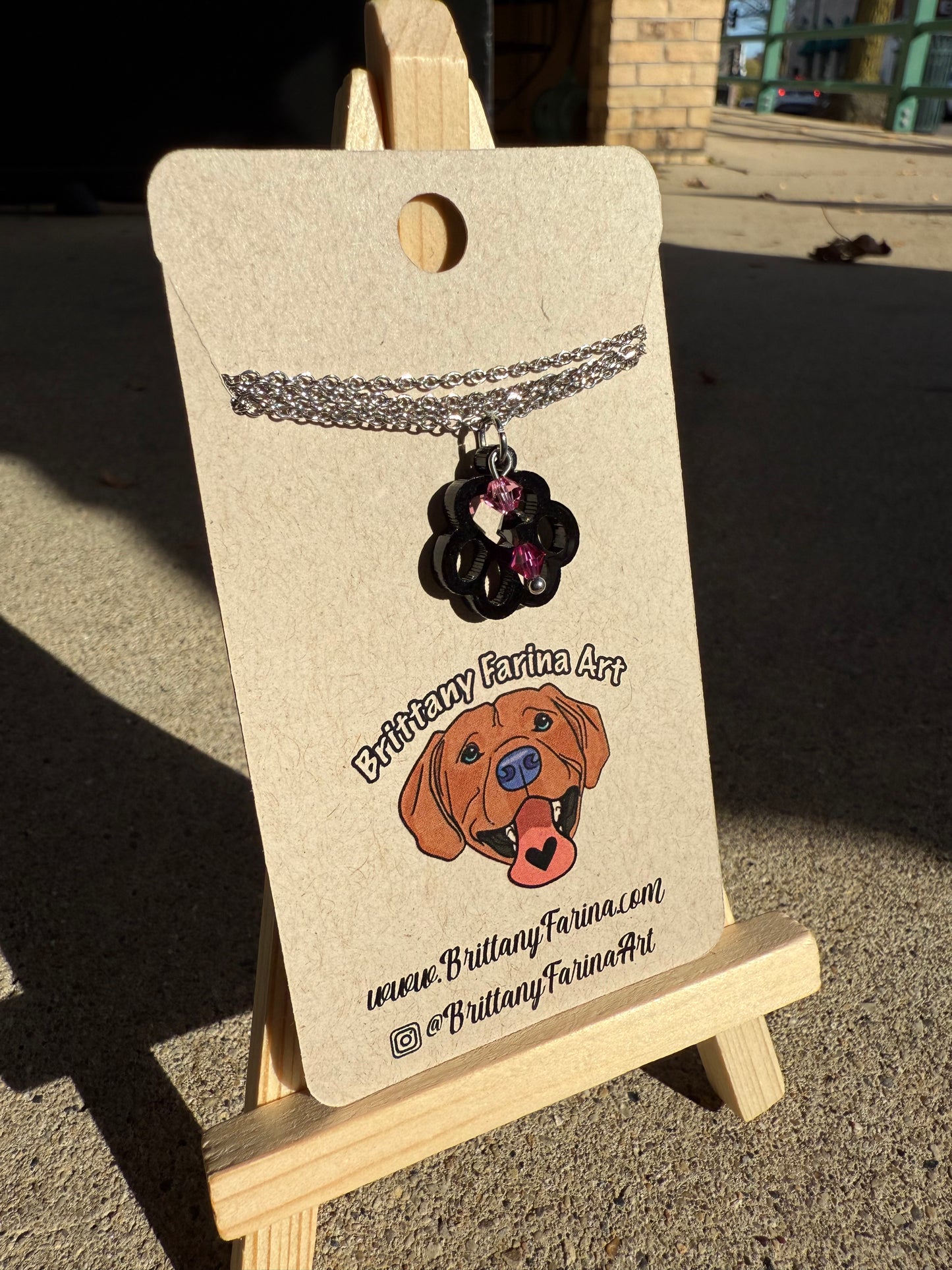 Black Paw Necklace