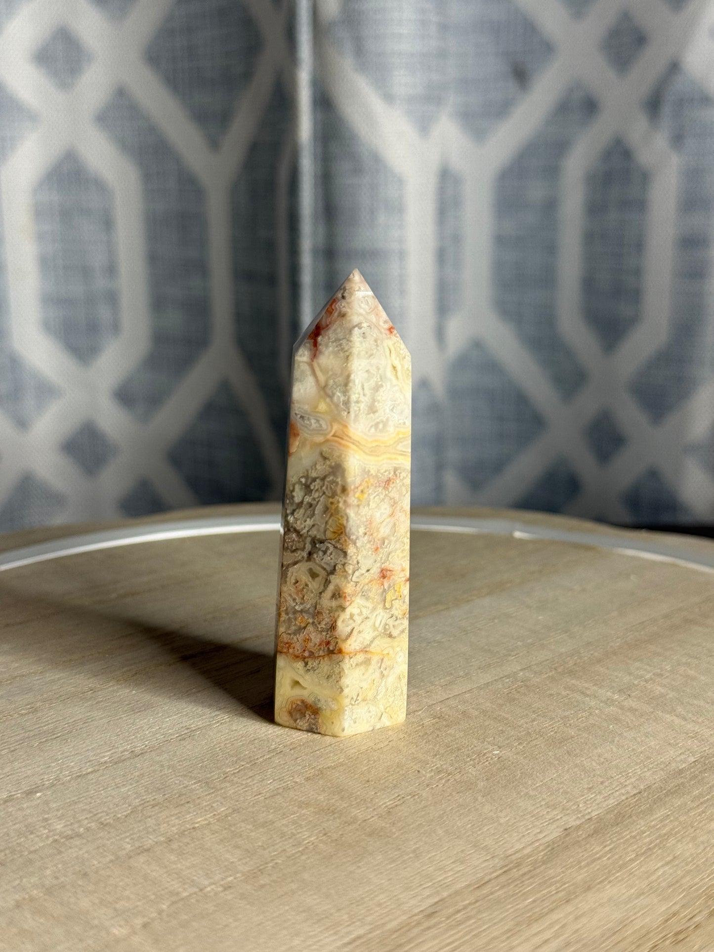 Red Crazy Lace Agate Tower