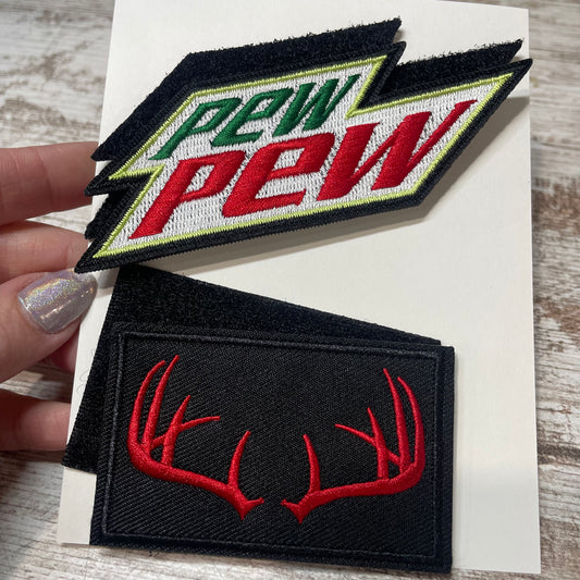 Pew Pew & Antler Patches