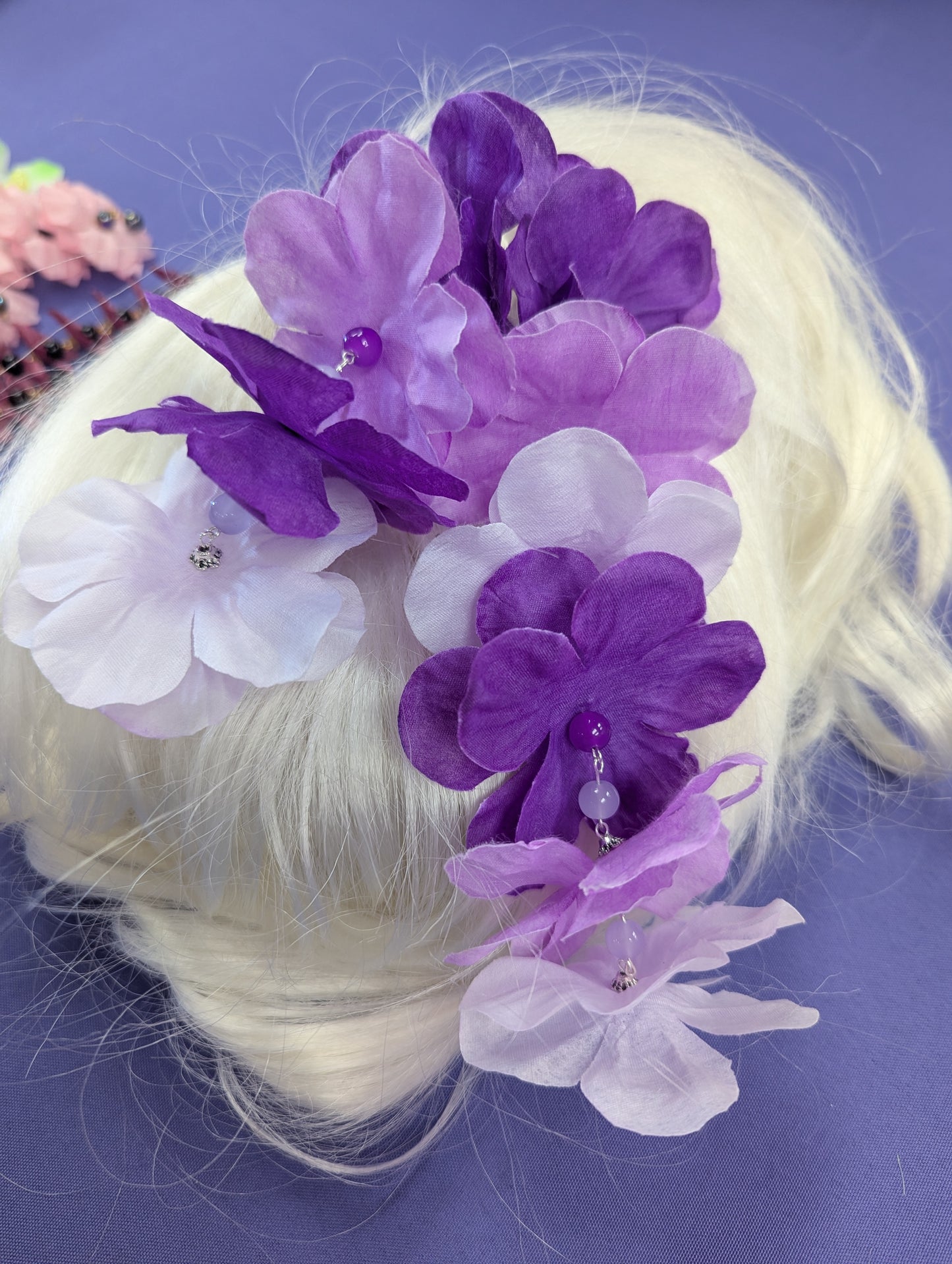Floral Hair Picks