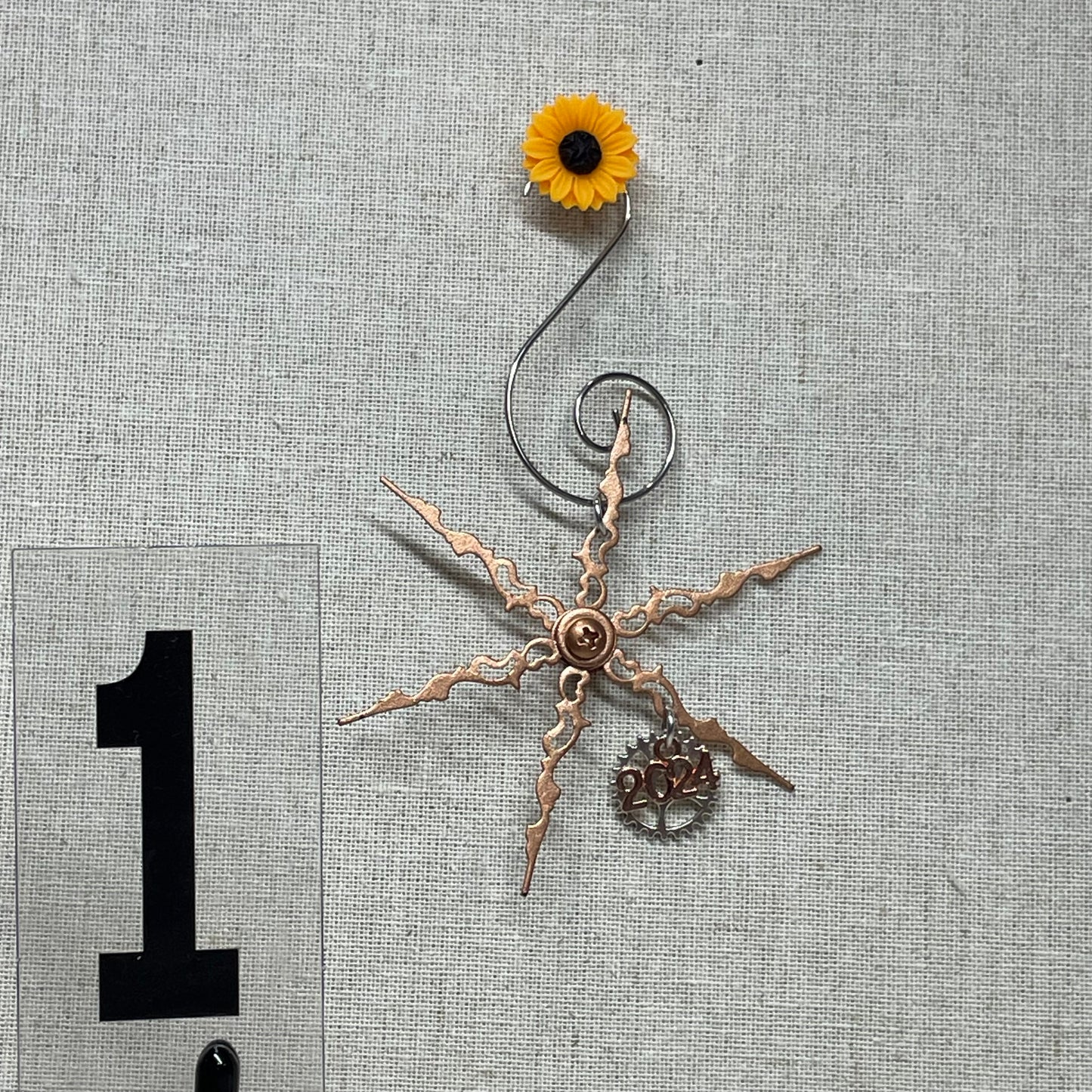 Clock Hand Snowflake Ornament