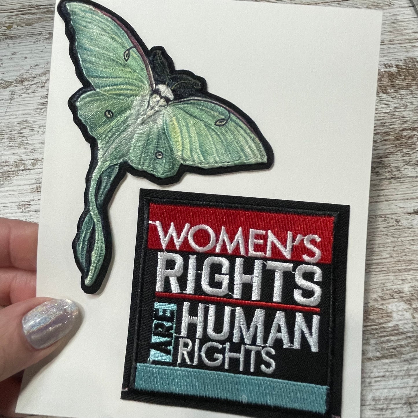 Luna Moth & Women’s Rights Patches