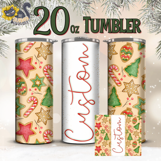 Customized Christmas 20 oz Tumblers