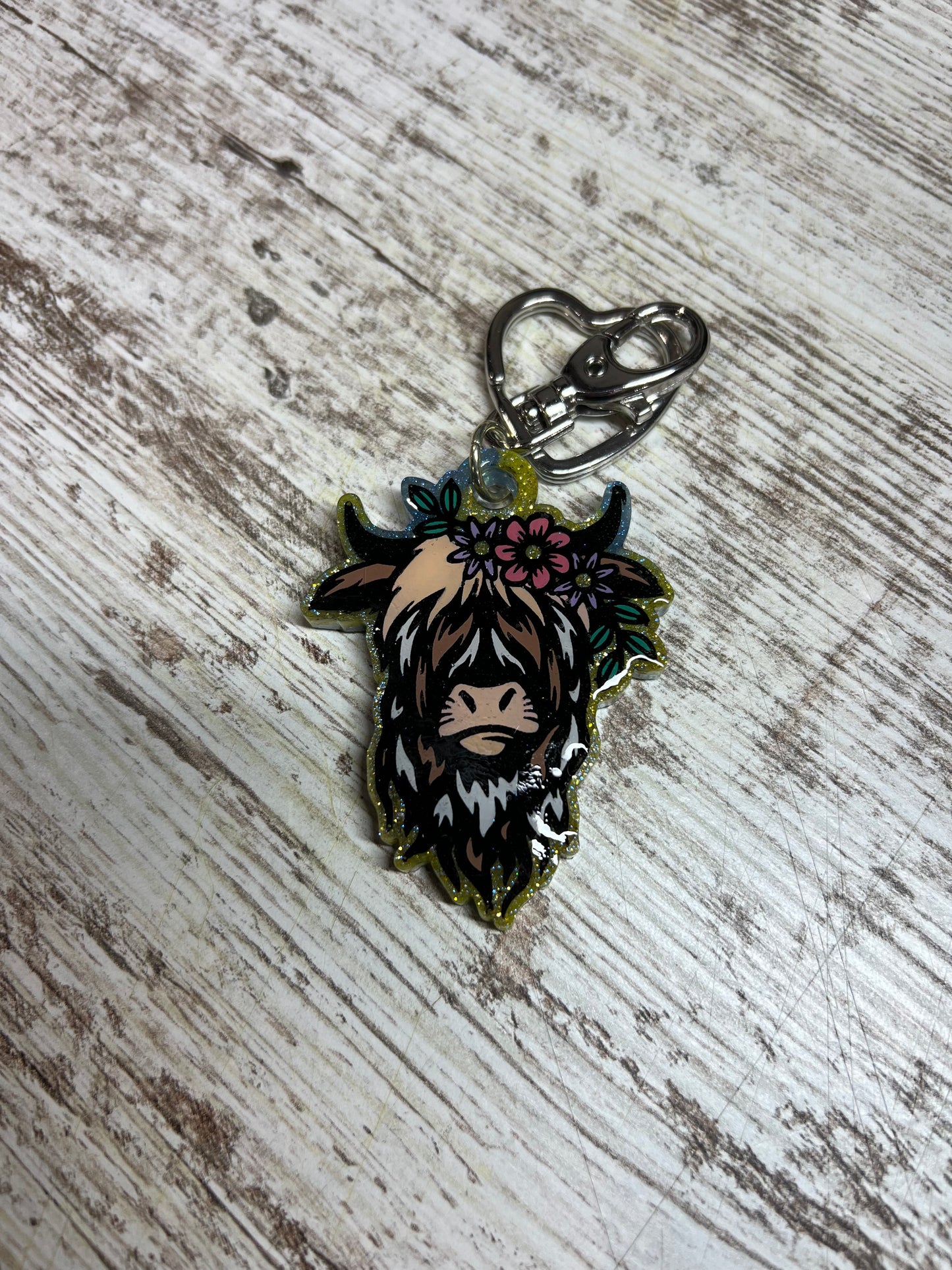 Highland Cow Keychain