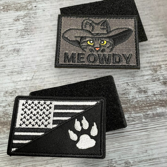 Meowdy & K9 Flag Patches