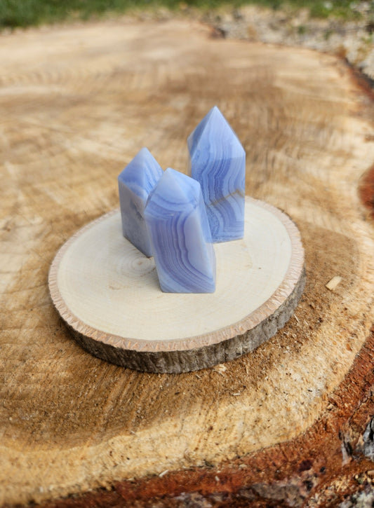 Blue Lace Agate Mini Towers