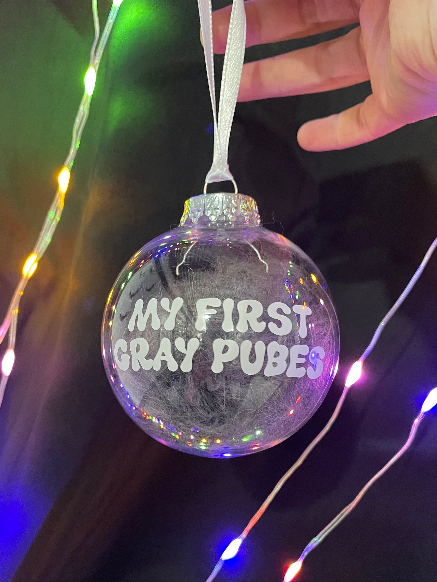 My First Gray Pubes Ornament