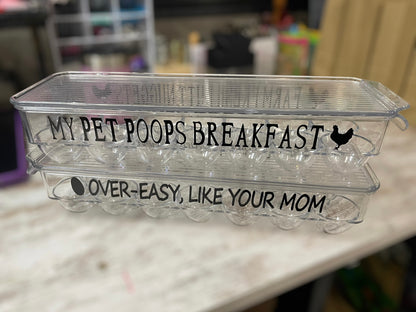 Dual Phrase Egg Containers