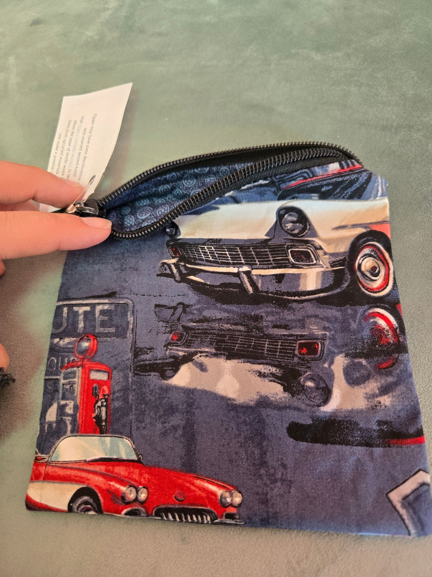 Upcycled Fabric Zipper Pouch || Repurposed Textile