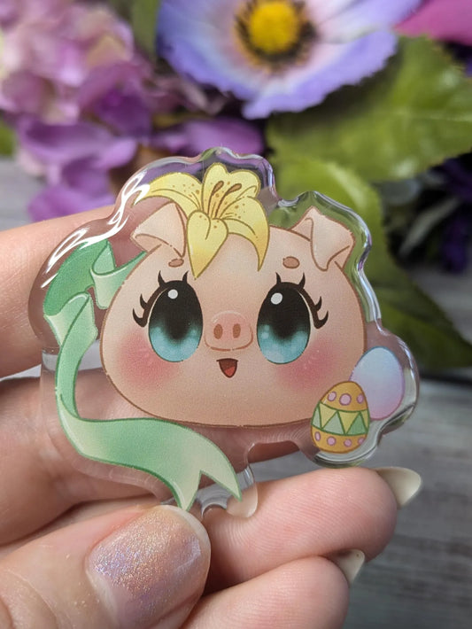Ostara Pig Acrylic Pin