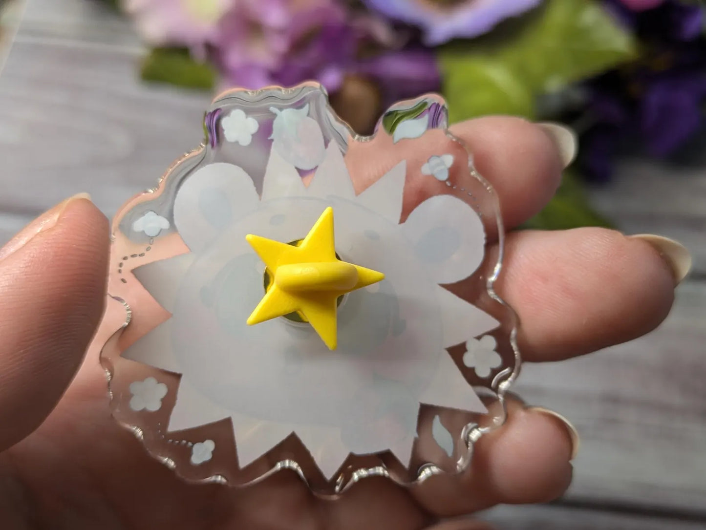 Litha Bear Acrylic Pin